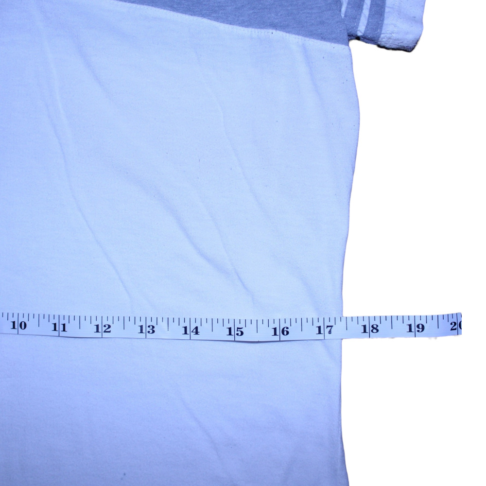 Imagin8 Womens White Grey Baseball Tee Large - Picture 5 of 9
